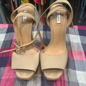 Schutz ankle wrap heels